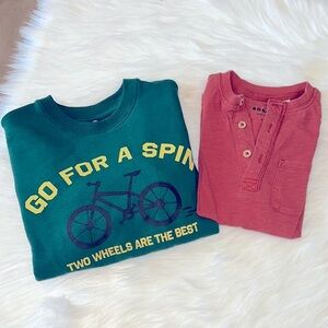 Uniqlo Green and Red Sweatshirts for Everyday Comfort